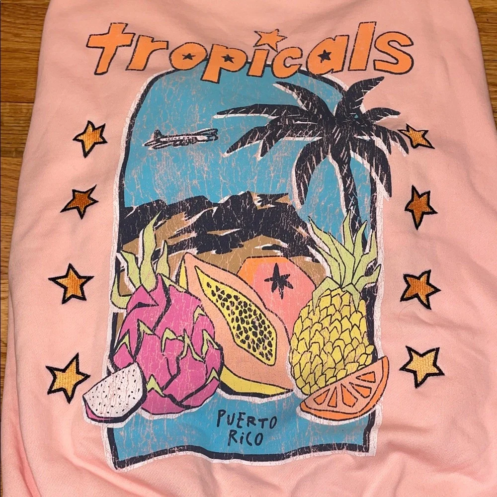 NWT cotton on tropical graphic crewneck